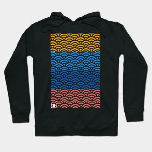 Retro Japanese Clouds Pattern RE:COLOR 03 Hoodie